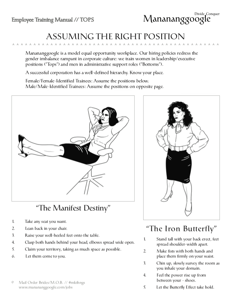 Assuming The Right Position Wofflehouse